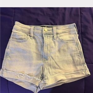 Hollister Light Blue Jean Shorts